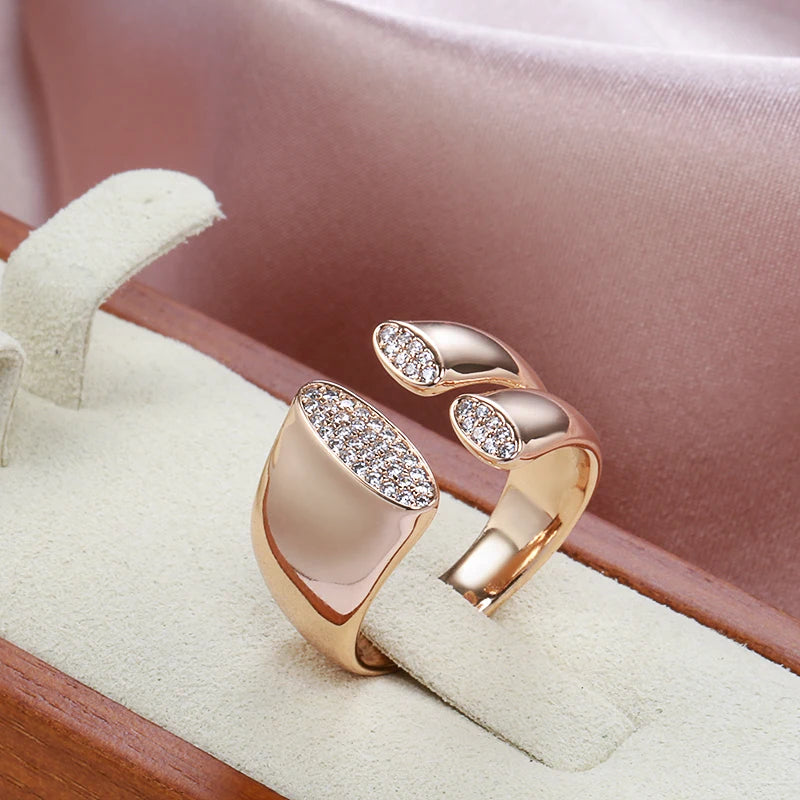 Classic Rose Gold Fashion Ring - Gold Plated Jewellery Classic Rose Gold Fashion Ring - Gold Plated Jewellery